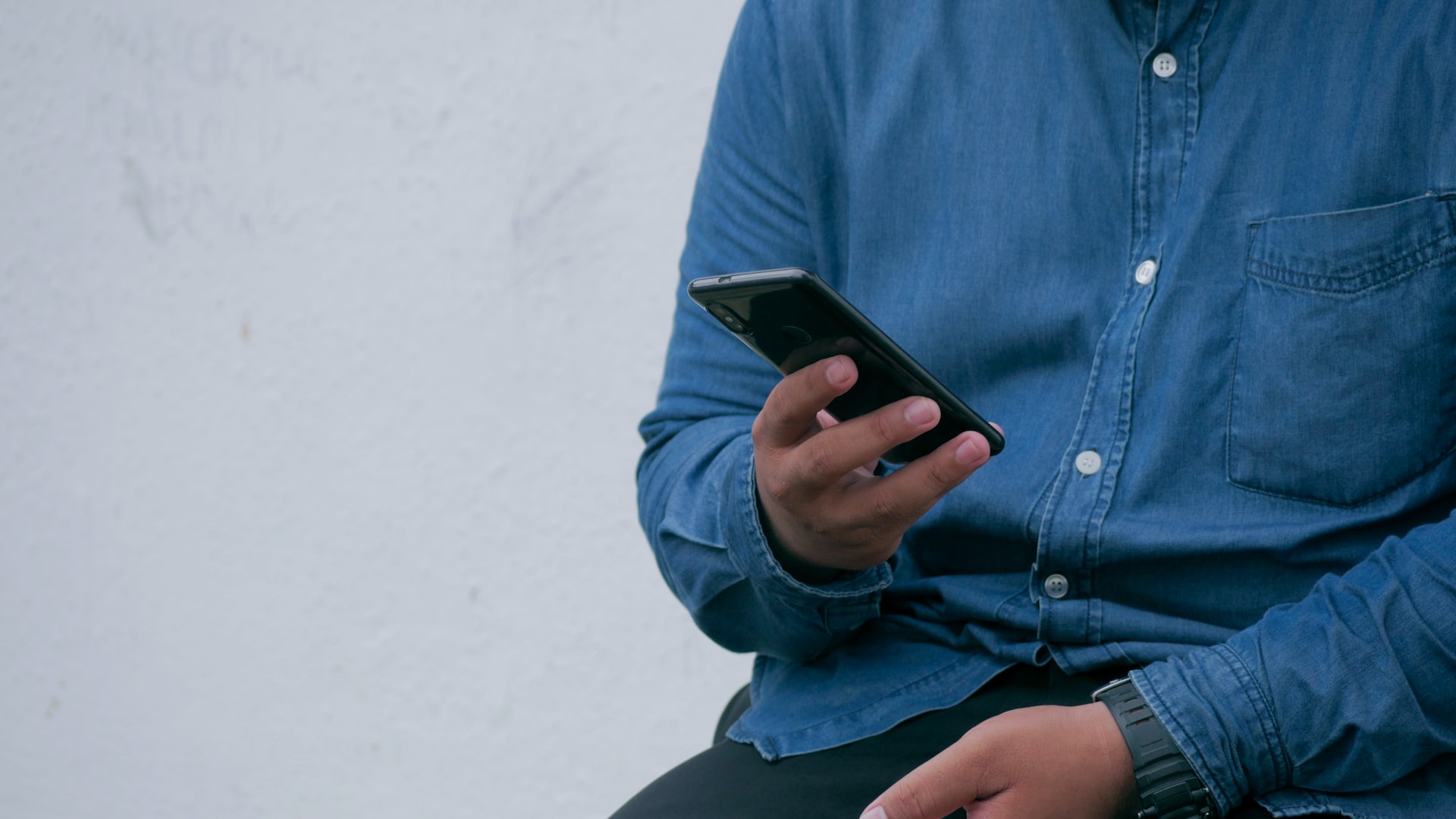 man on phone learning about social security wait times